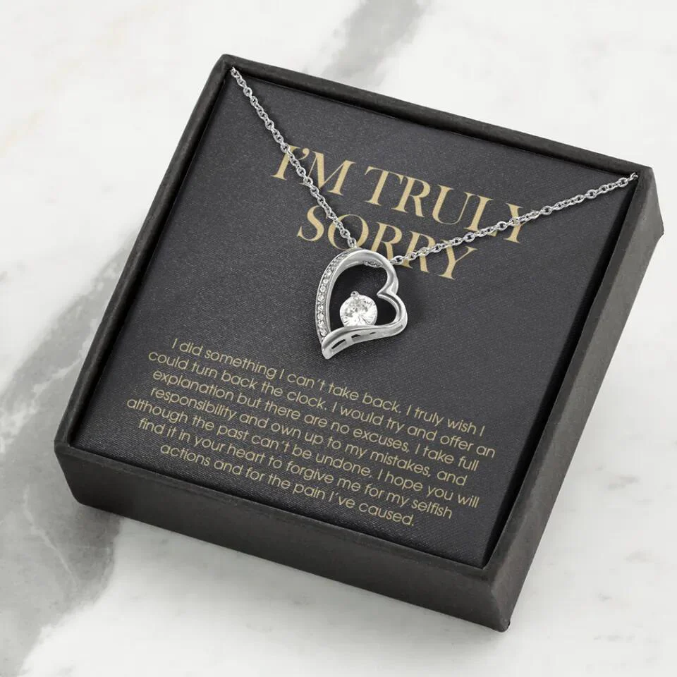 I'm Truly Sorry For Mistakes - Cuban Link Chain - Sorry Gift For Him, Husband - Image 19