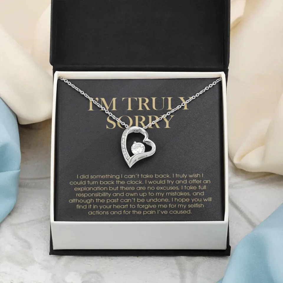 I'm Truly Sorry For Mistakes - Cuban Link Chain - Sorry Gift For Him, Husband - Image 20