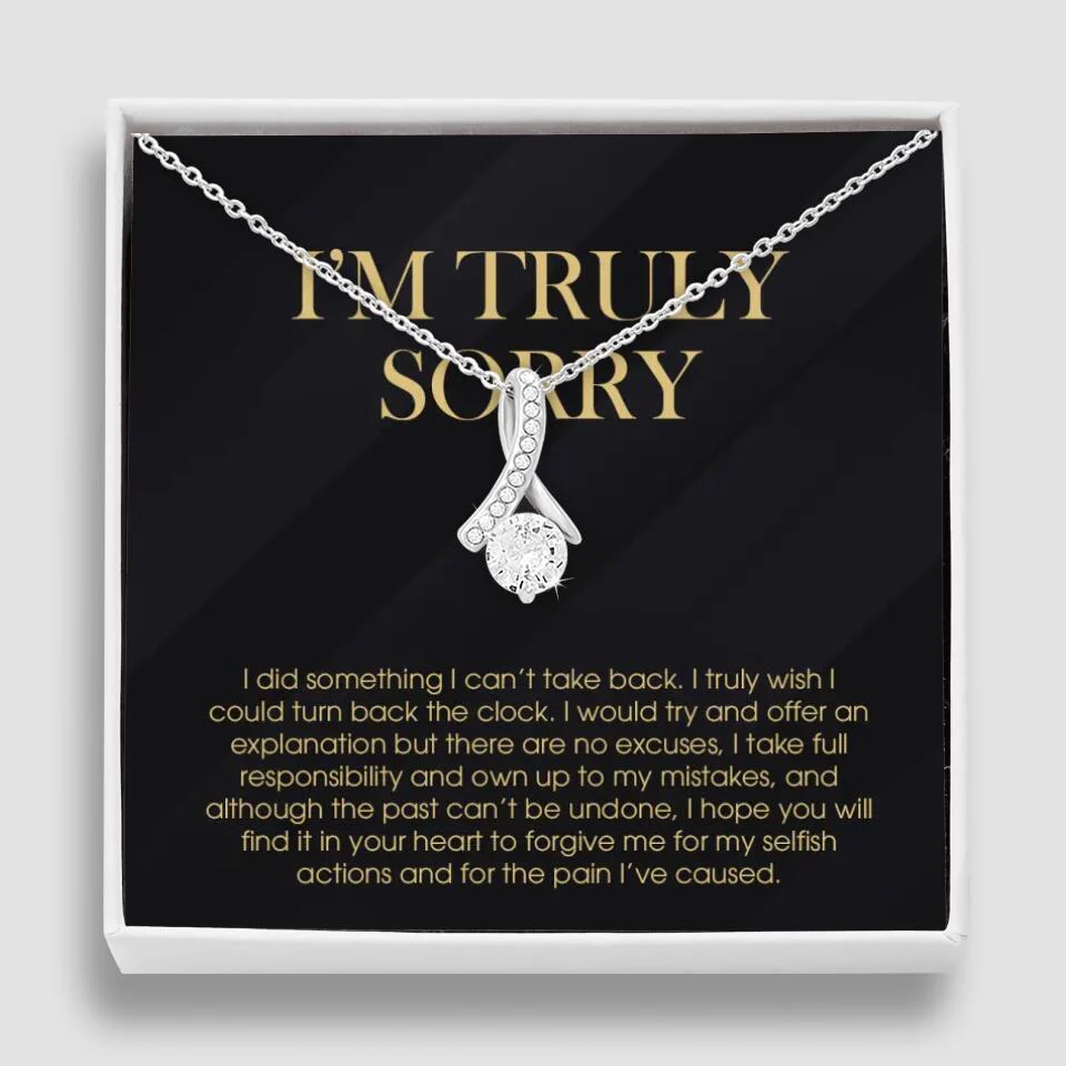 I'm Truly Sorry For Mistakes - Cuban Link Chain - Sorry Gift For Him, Husband - Image 23