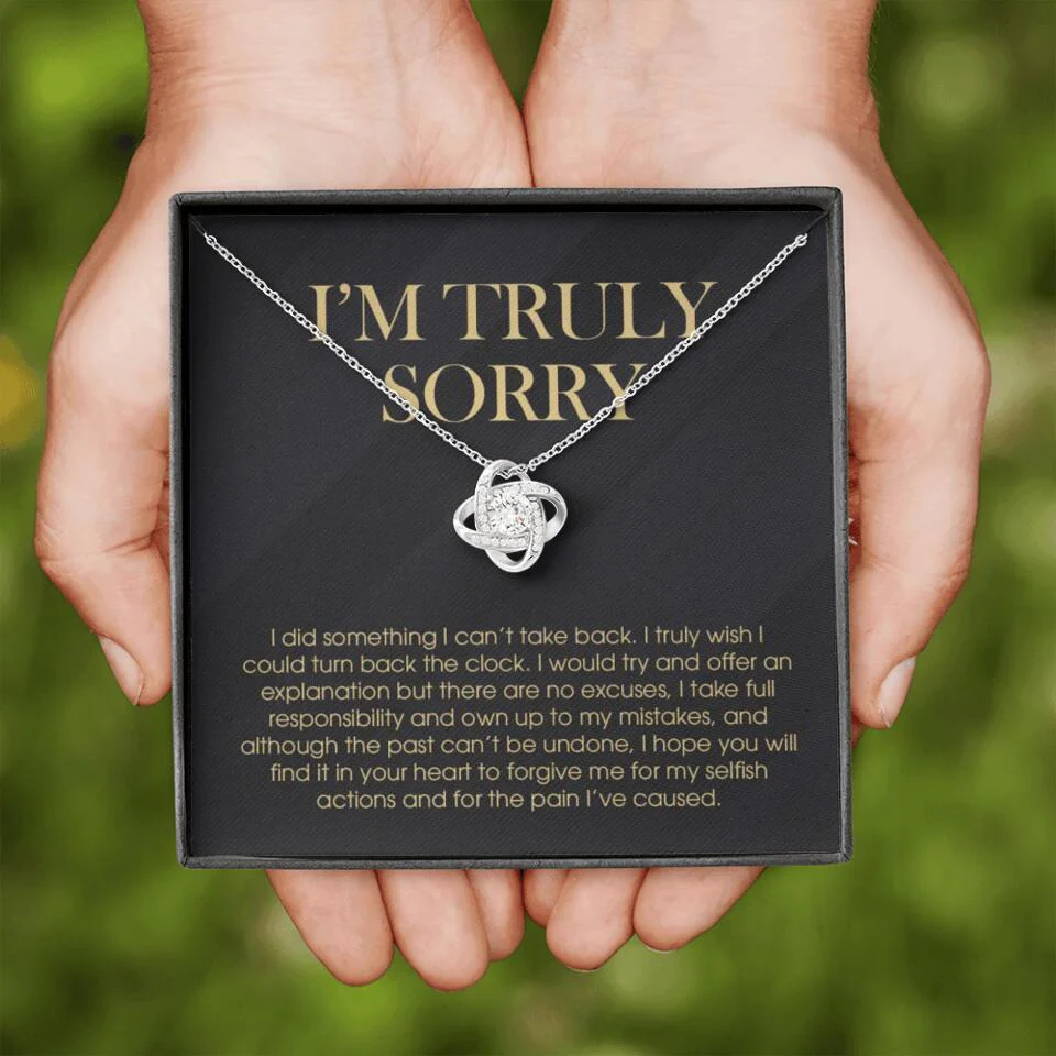 I'm Truly Sorry For Mistakes - Cuban Link Chain - Sorry Gift For Him, Husband - Image 7