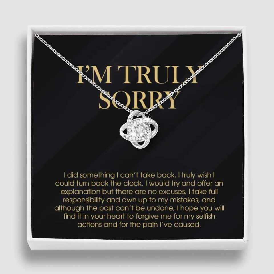 I'm Truly Sorry For Mistakes - Cuban Link Chain - Sorry Gift For Him, Husband - Image 8
