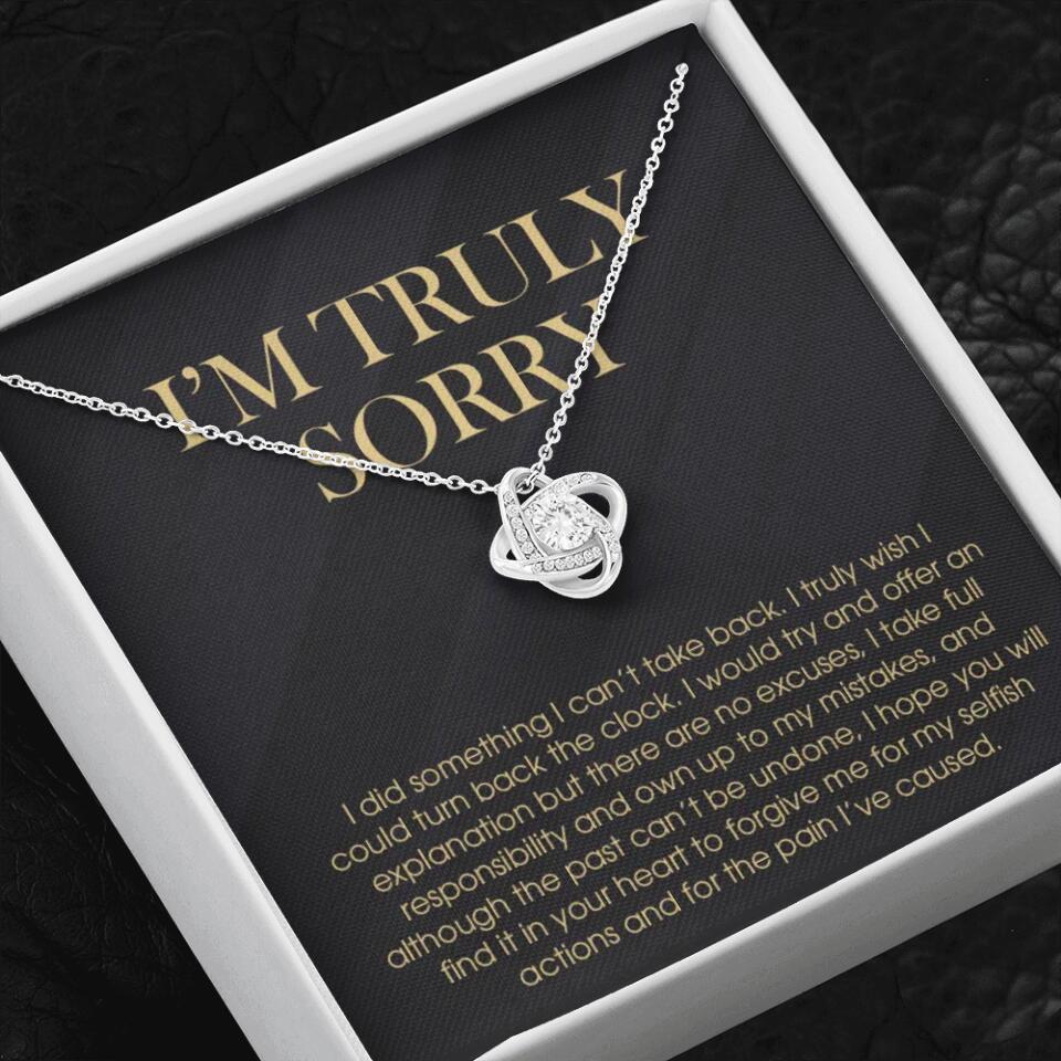 I'm Truly Sorry For Mistakes - Cuban Link Chain - Sorry Gift For Him, Husband - Image 9