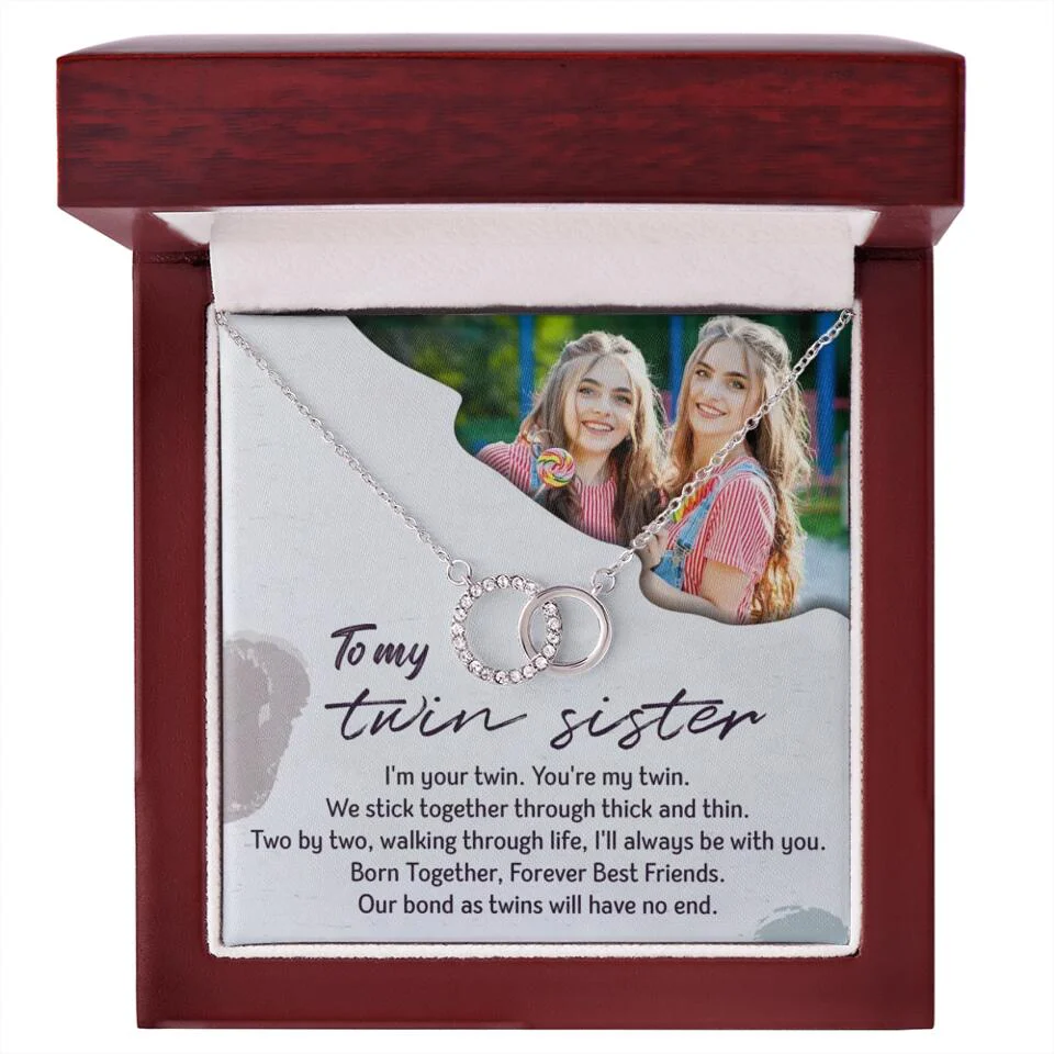To My Twin Sister I'm Your Twin Your're My Twin - Personalized Necklace - Image 31