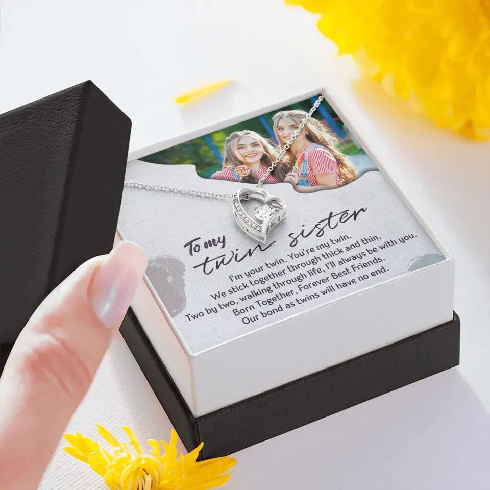 To My Twin Sister I'm Your Twin Your're My Twin - Personalized Necklace - Image 41