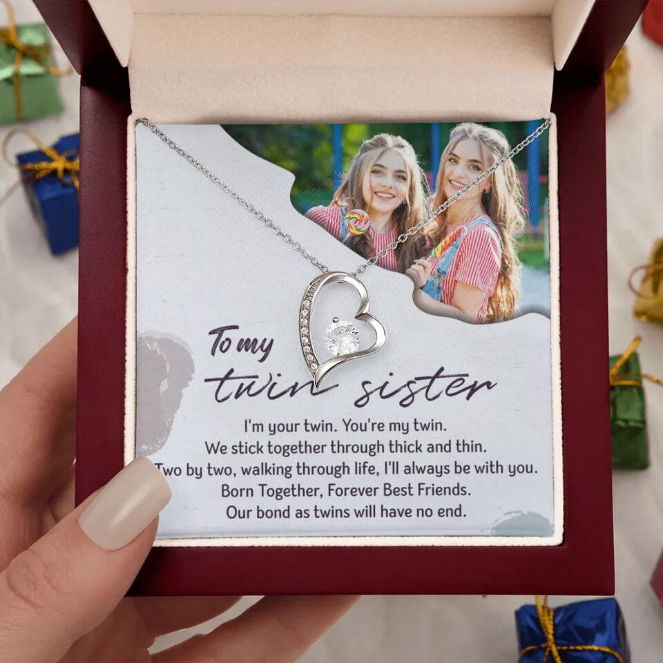 To My Twin Sister I'm Your Twin Your're My Twin - Personalized Necklace - Image 45