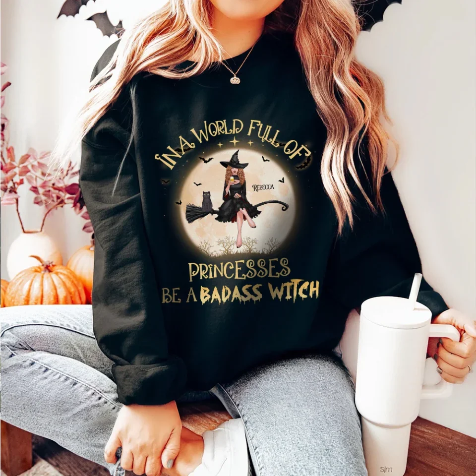 In A World Full Of Princesses Be A Witch - Personalized Standard Shirt - Gift For Witches - Image 12