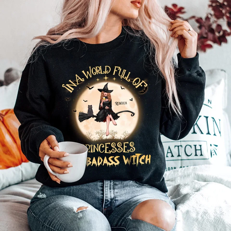 In A World Full Of Princesses Be A Witch - Personalized Standard Shirt - Gift For Witches - Image 14