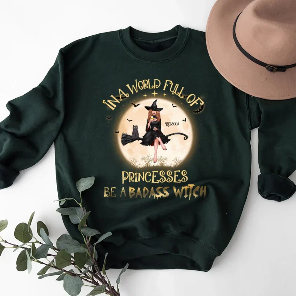 In A World Full Of Princesses Be A Witch - Personalized Standard Shirt - Gift For Witches - Image 15