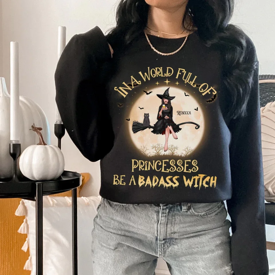 In A World Full Of Princesses Be A Witch - Personalized Standard Shirt - Gift For Witches - Image 16