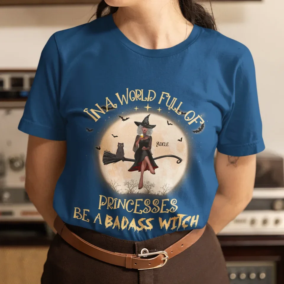 In A World Full Of Princesses Be A Witch - Personalized Standard Shirt - Gift For Witches - Image 4