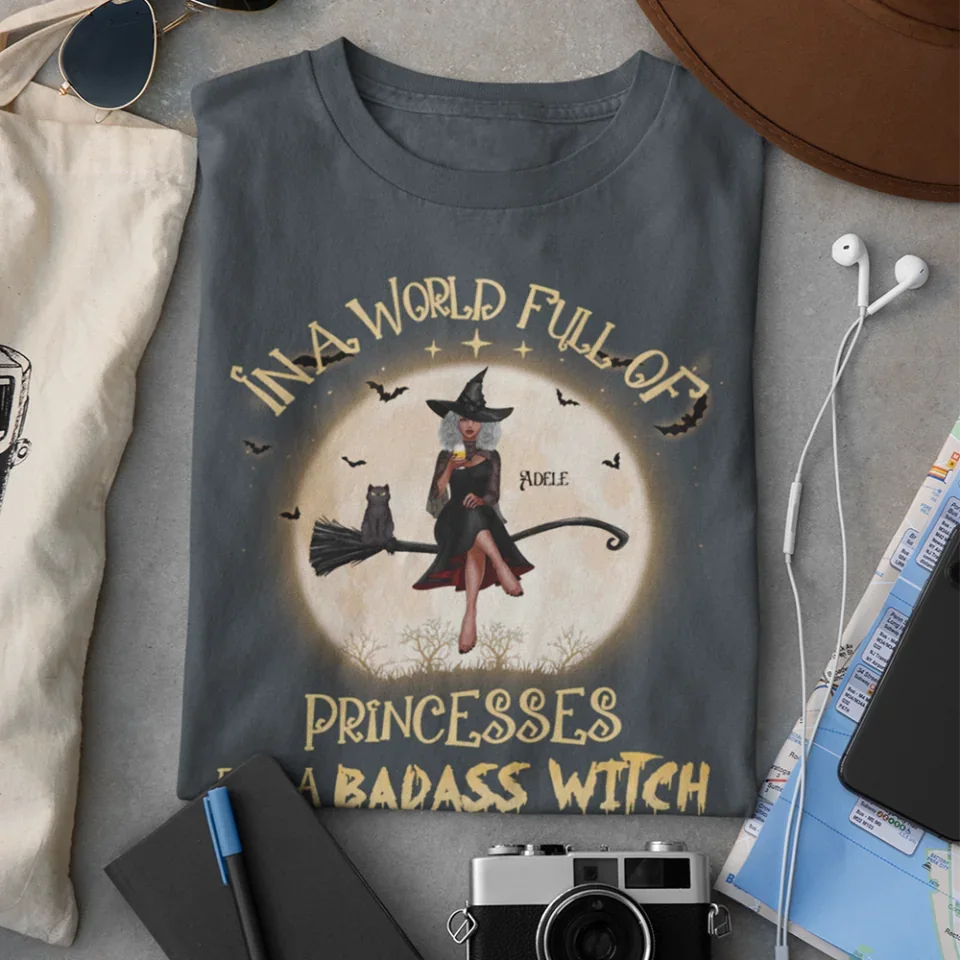 In A World Full Of Princesses Be A Witch - Personalized Standard Shirt - Gift For Witches - Image 6