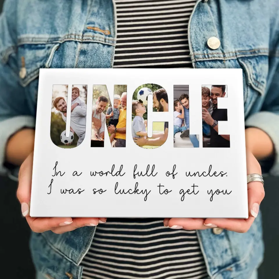 In A World Full Of Uncles - Personalized c Canvas - Gift For Uncle | 306IHPBNCA754 - Image 7
