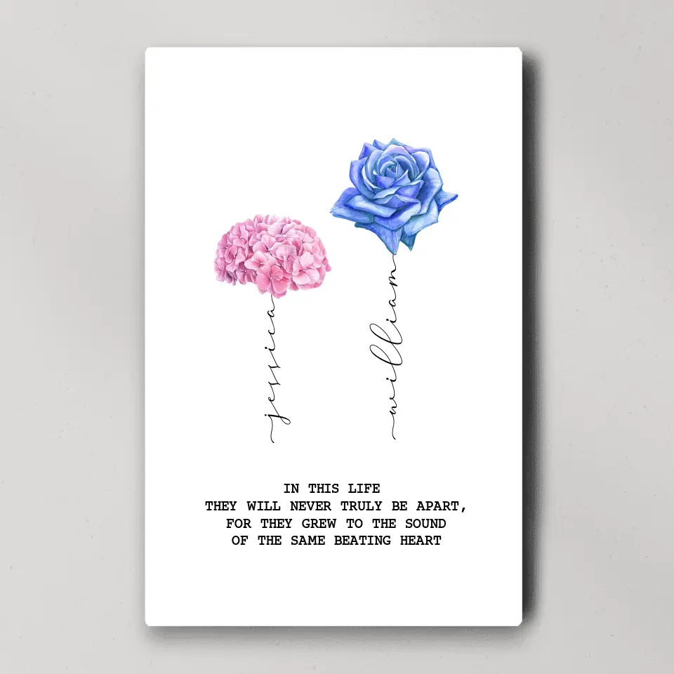 In This Life They Will Never Truly Be Apart - Custom Canvas Poster - Birthday Gìft For Friends - Image 3