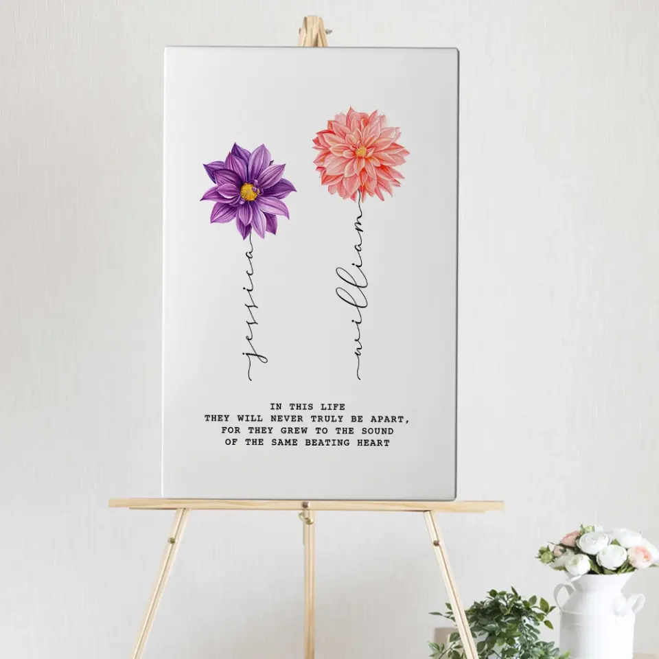 In This Life They Will Never Truly Be Apart - Custom Canvas Poster - Birthday Gìft For Friends - Image 8
