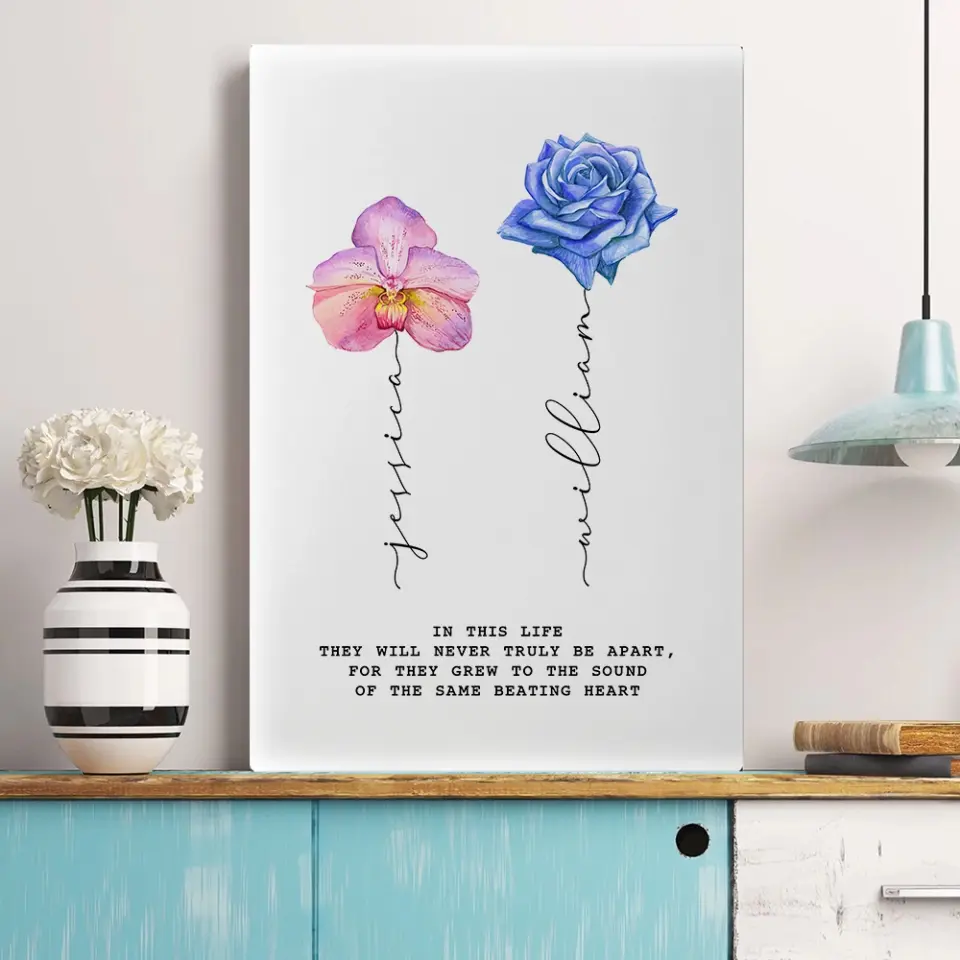 In This Life They Will Never Truly Be Apart - Custom Canvas Poster - Birthday Gìft For Friends - Image 9