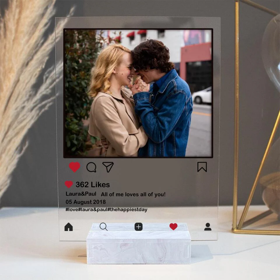 Instagram Style Personalized Acrylic Plaque - Image 2