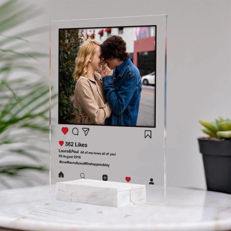 Instagram Style Personalized Acrylic Plaque - Image 3
