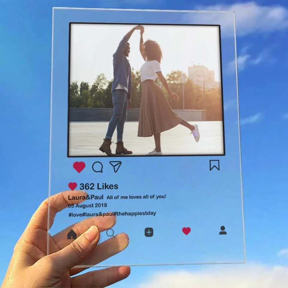 Instagram Style Personalized Acrylic Plaque - Image 6