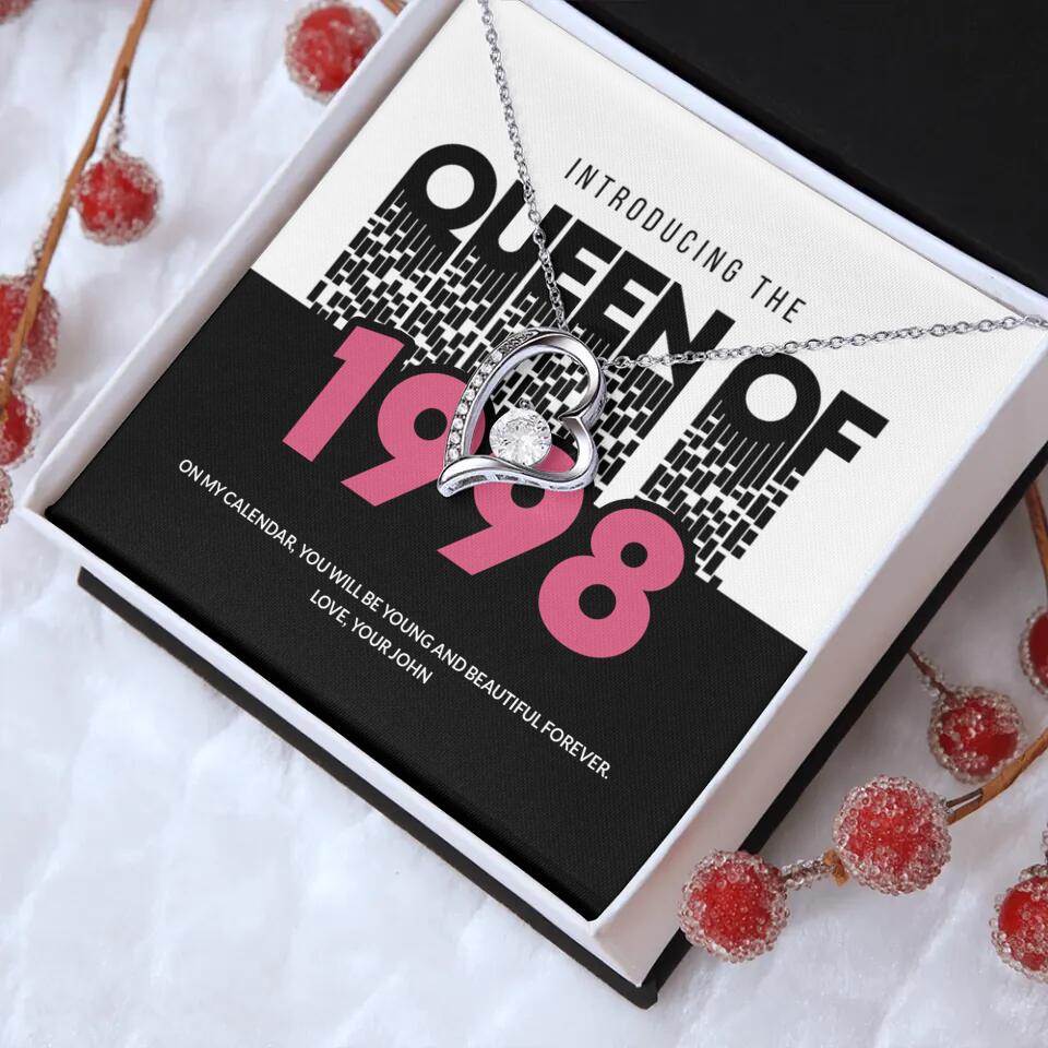 Introducing The Queen Of 1998 Personalized Necklace Gift For Girlfriend, Wife - Image 33