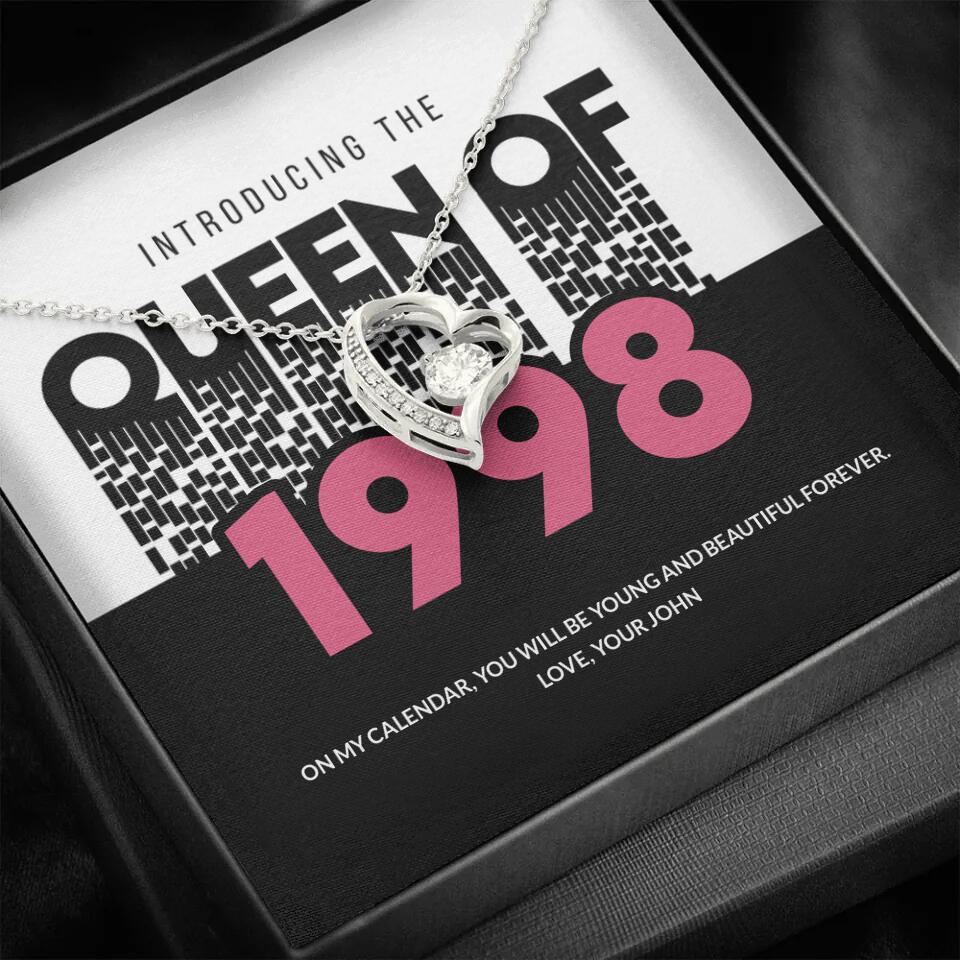 Introducing The Queen Of 1998 Personalized Necklace Gift For Girlfriend, Wife - Image 39