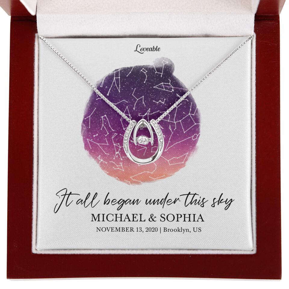 It All Began Under This Sky Necklace - Personalized Necklace - Image 34