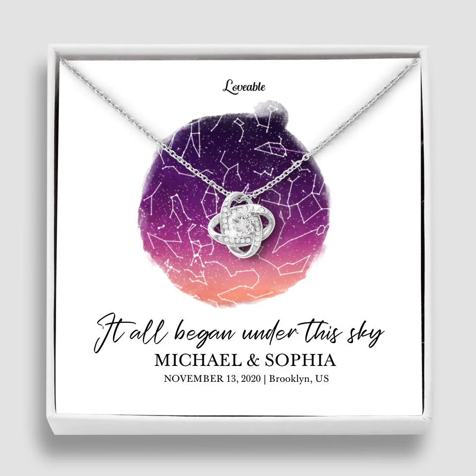 It All Began Under This Sky Necklace - Personalized Necklace - Image 35