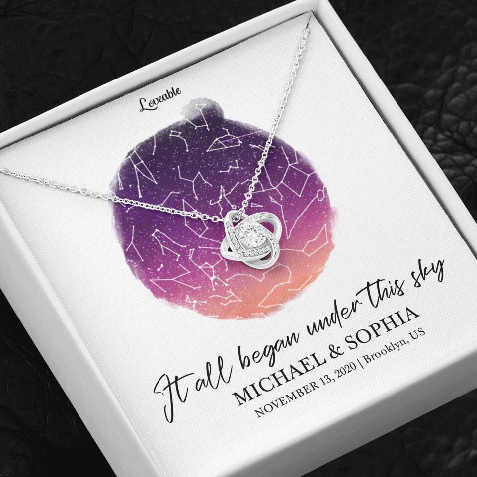 It All Began Under This Sky Necklace - Personalized Necklace - Image 36