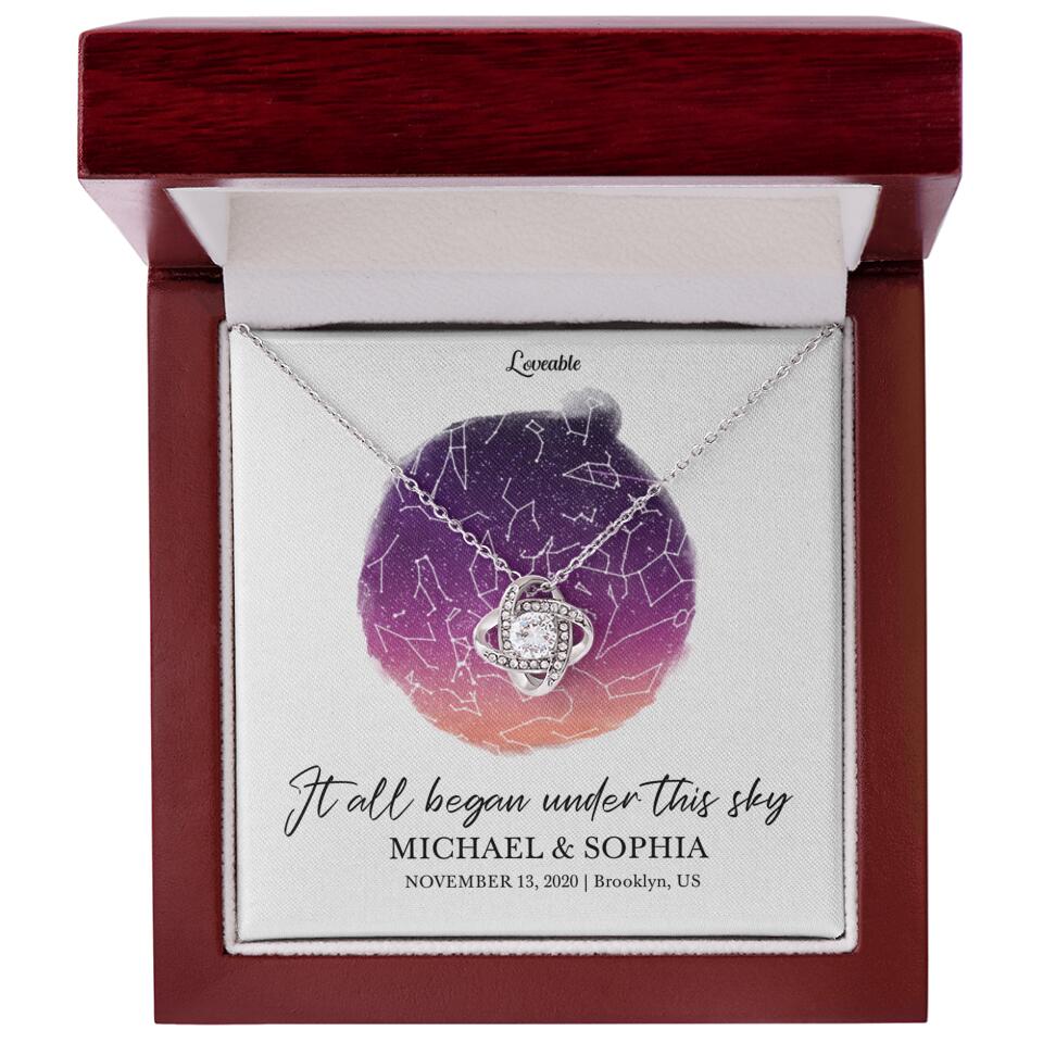 It All Began Under This Sky Necklace - Personalized Necklace - Image 40