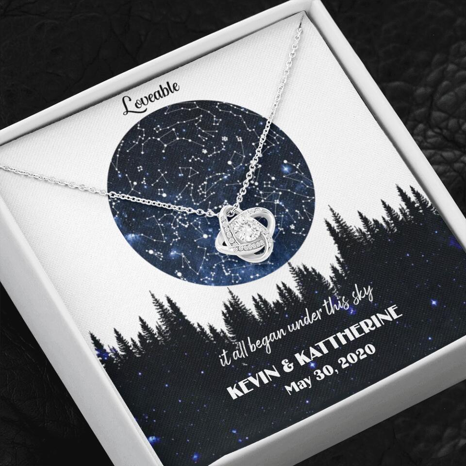 It All Began Under This Sky Personalized Necklace - Image 3