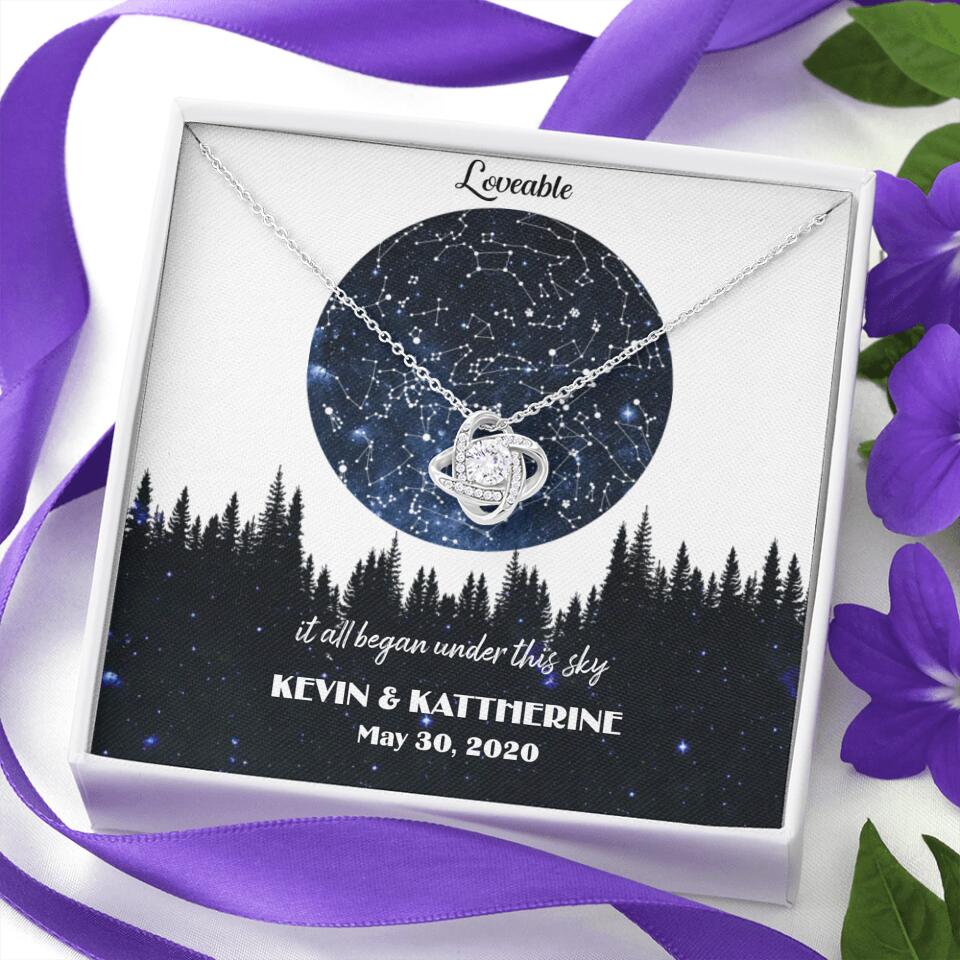 It All Began Under This Sky Personalized Necklace - Image 5