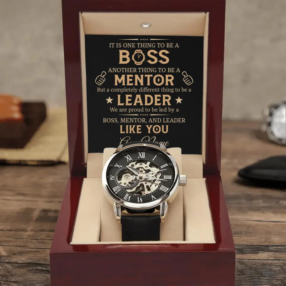 It is One Thing To Be A Boss Custom Openwork Watch Appreciation Gift For Boss - Image 3