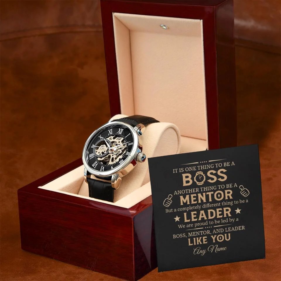 It is One Thing To Be A Boss Custom Openwork Watch Appreciation Gift For Boss - Image 4