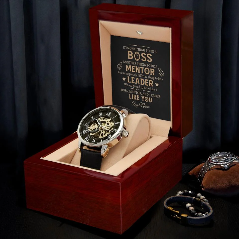 It is One Thing To Be A Boss Custom Openwork Watch Appreciation Gift For Boss - Image 5