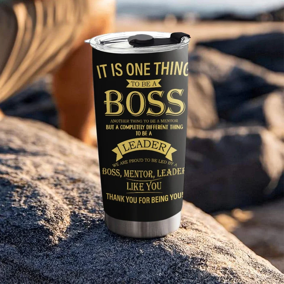 It Is One Thing To Be Boss - Boss Captain - 20oz 40oz Stainless Steel Tumbler - Personalized Gift For Boss - Image 13