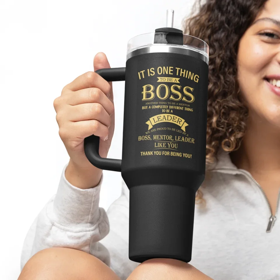 It Is One Thing To Be Boss - Boss Captain - 20oz 40oz Stainless Steel Tumbler - Personalized Gift For Boss - Image 8