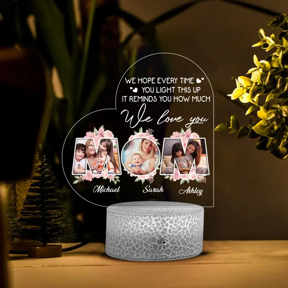 It Reminds You How Much I Love You Mom Custom 3D Night Light Mother's Day Gift - Image 2