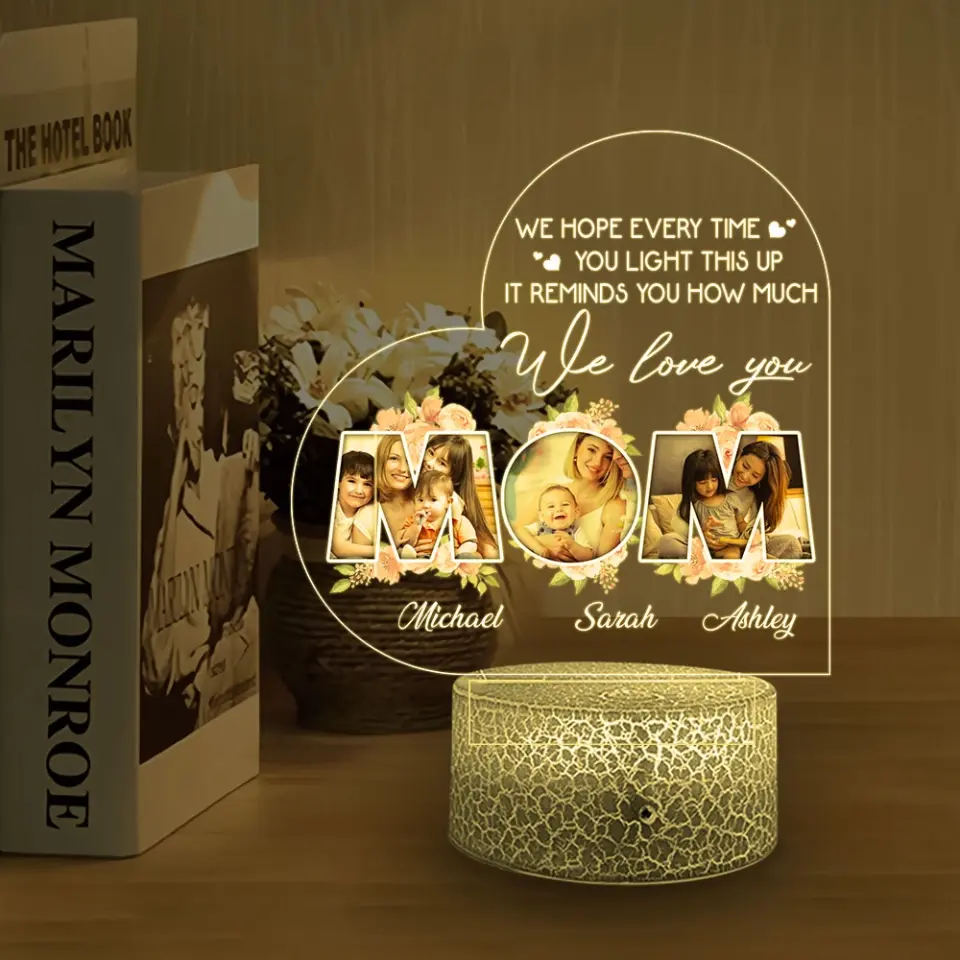 It Reminds You How Much I Love You Mom Custom 3D Night Light Mother's Day Gift - Image 5