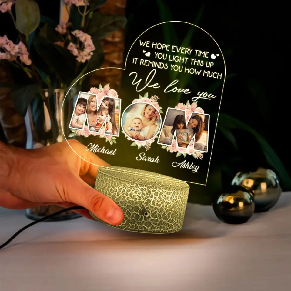 It Reminds You How Much I Love You Mom Custom 3D Night Light Mother's Day Gift - Image 6