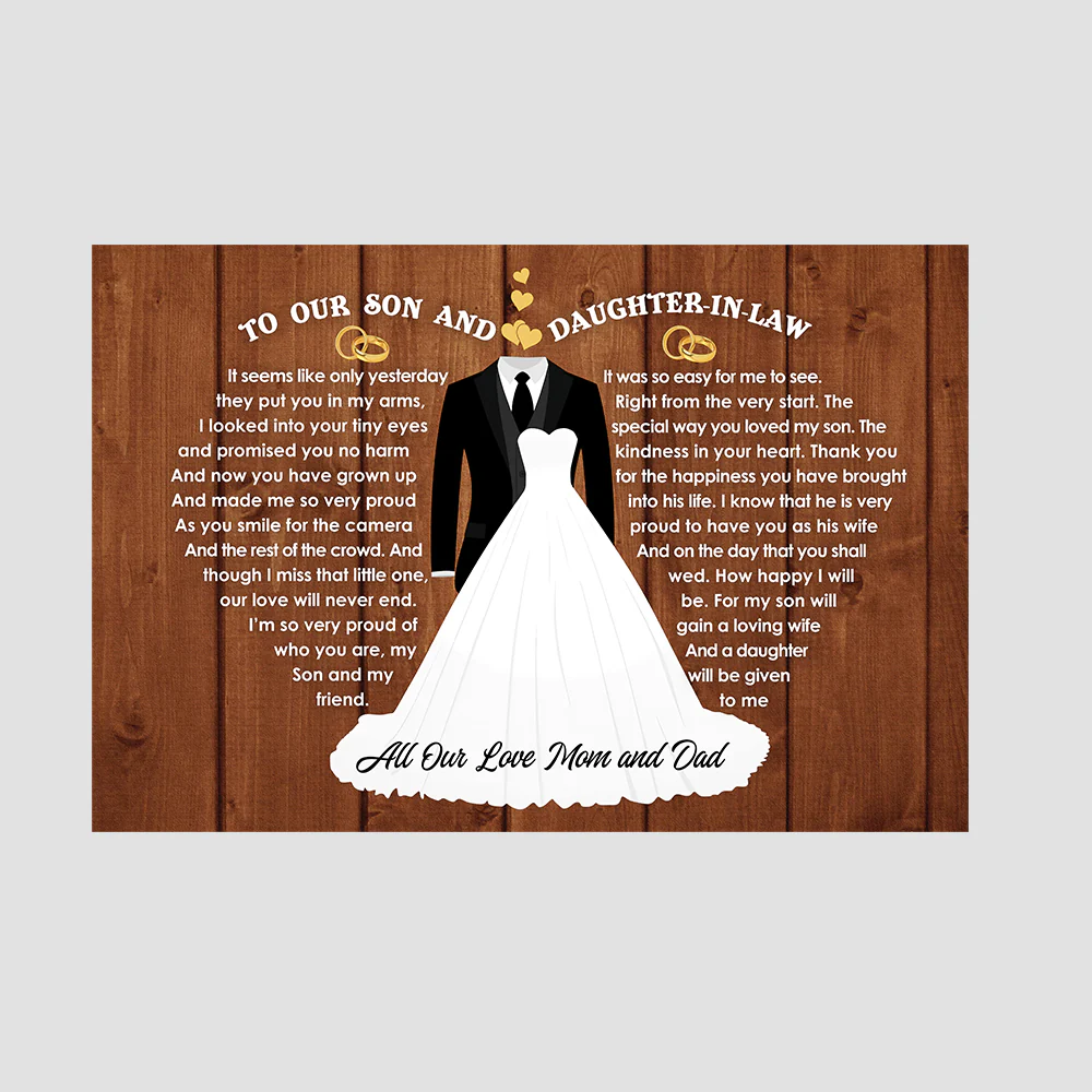 It Seems Like Only Yesterday - Canvas/Poster - Wedding Gift For Son and Daughter-In-Law - Image 3