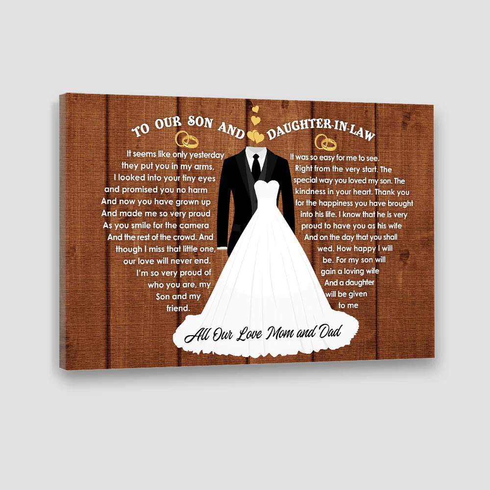 It Seems Like Only Yesterday - Canvas/Poster - Wedding Gift For Son and Daughter-In-Law - Image 5