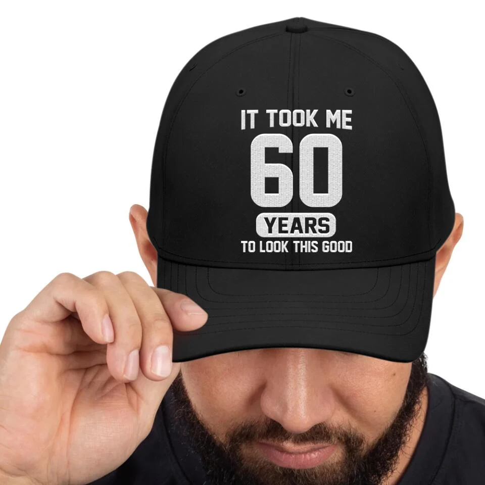 It Took Me 80 Years To Look This Good - Personalized Twill Cap - Custom Age - 80th Birthday Gift For Old Men - Image 8