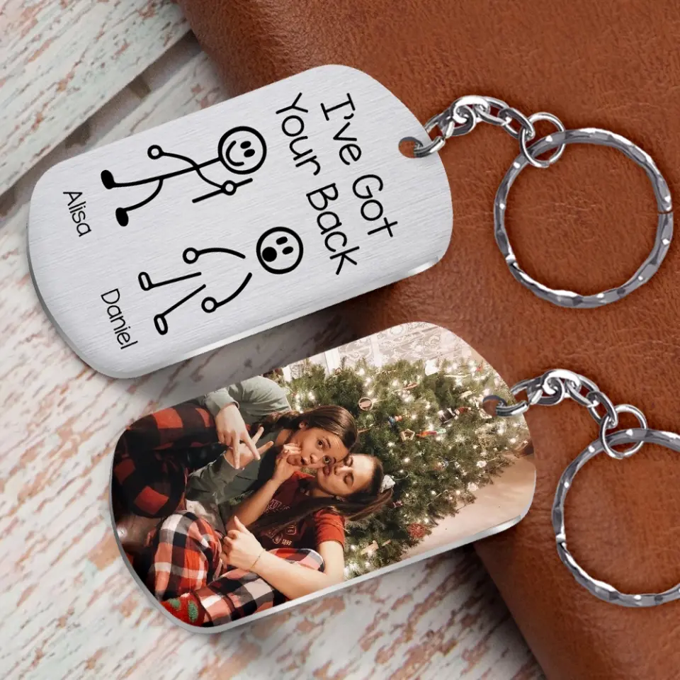 I've Got Your Back - Personalized Upload Photo Keychain - Image 3