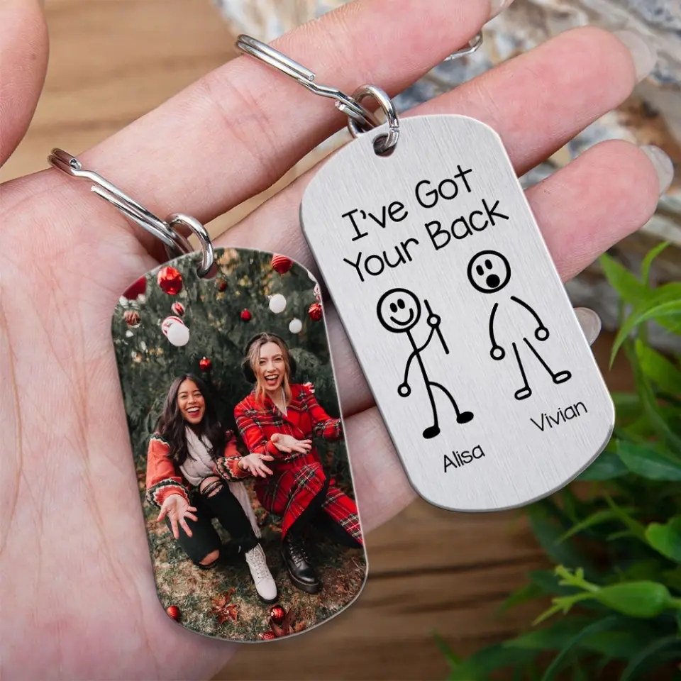I've Got Your Back - Personalized Upload Photo Keychain - Image 4