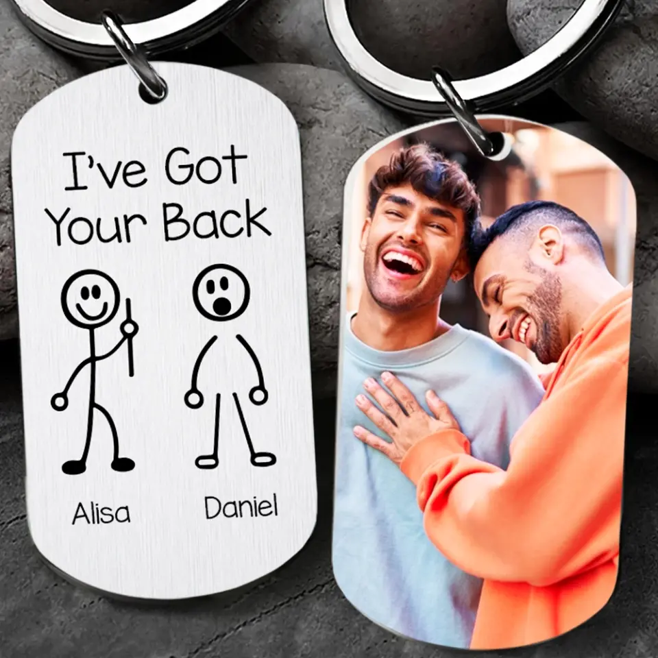 I've Got Your Back - Personalized Upload Photo Keychain - Image 8