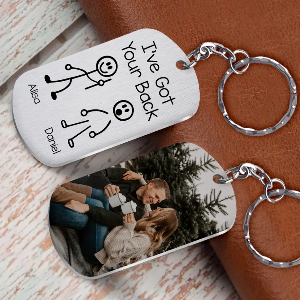 I've Got Your Back - Personalized Upload Photo Keychain - Image 9