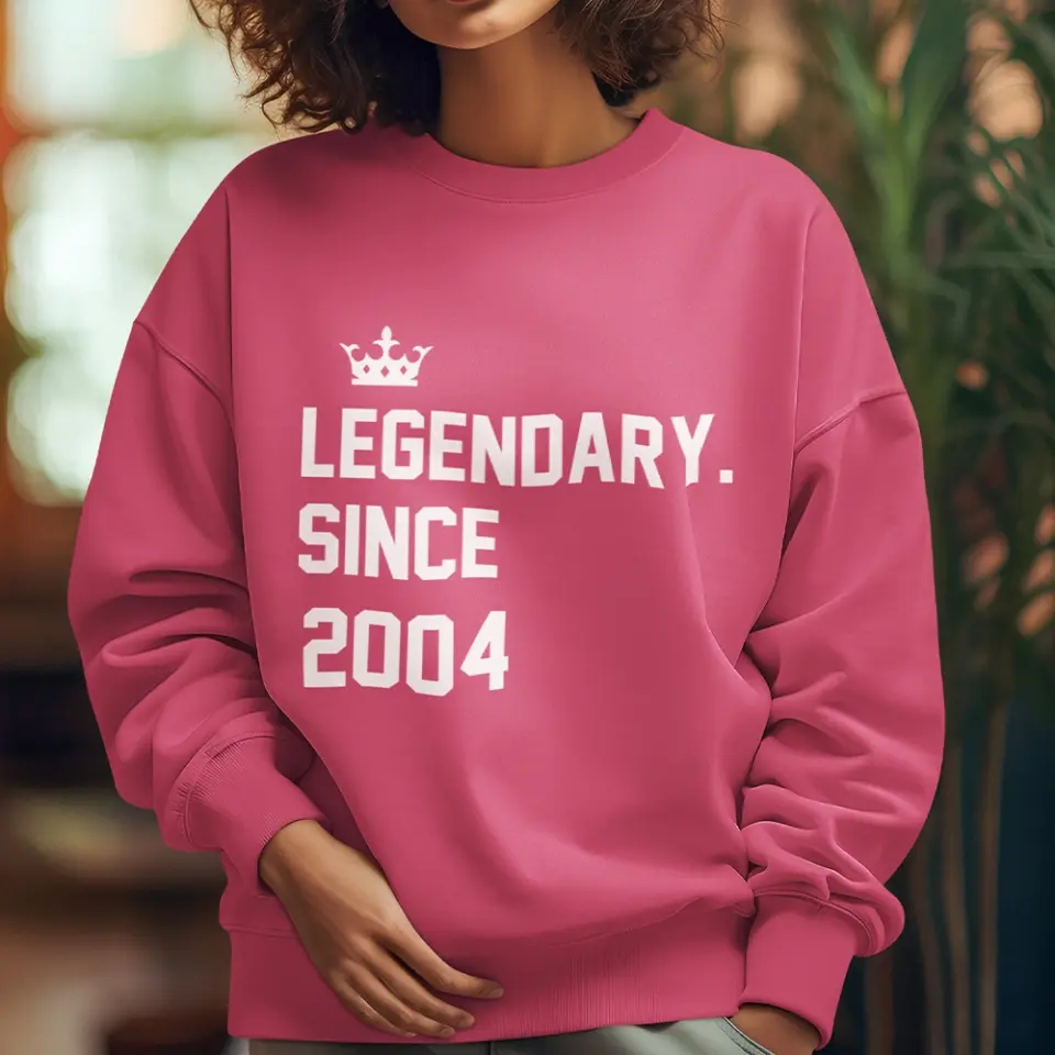 Legendary Since - Custom Year Sweatshirt Hoodie - Birthday Gifts For Children Friends - Image 12
