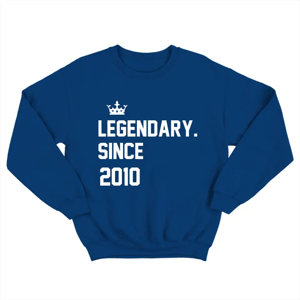 Legendary Since - Custom Year Sweatshirt Hoodie - Birthday Gifts For Children Friends - Image 2