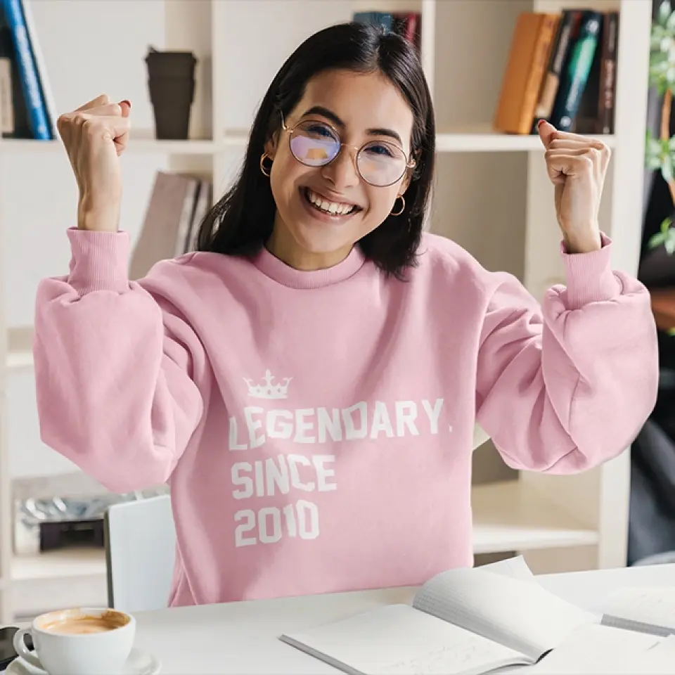Legendary Since - Custom Year Sweatshirt Hoodie - Birthday Gifts For Children Friends - Image 8