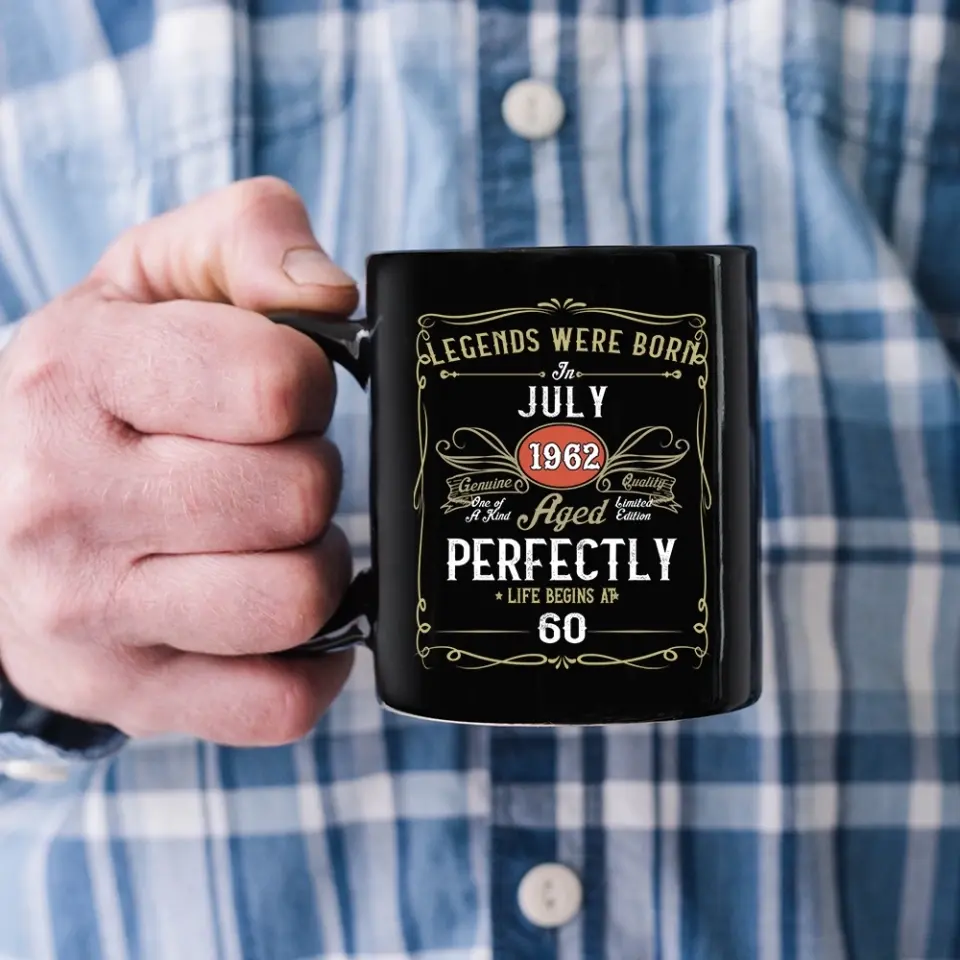 Legends Were Born Personalized Black Mug - Image 6