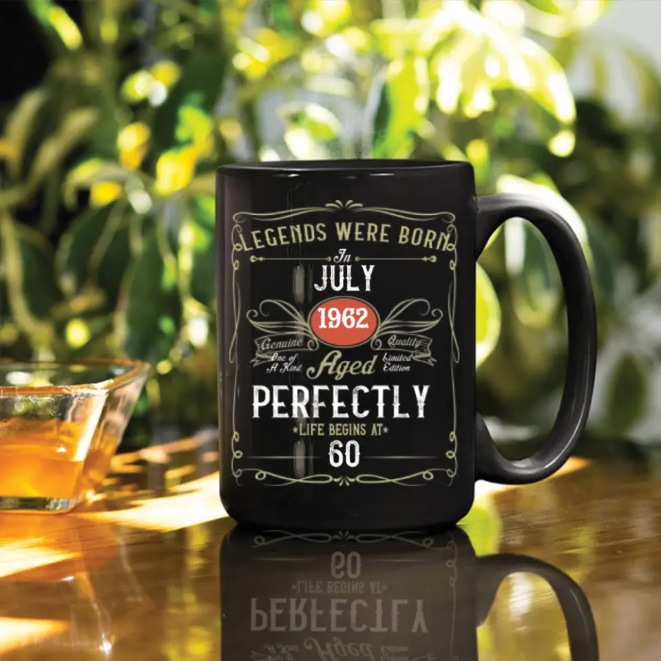 Legends Were Born Personalized Black Mug - Image 9